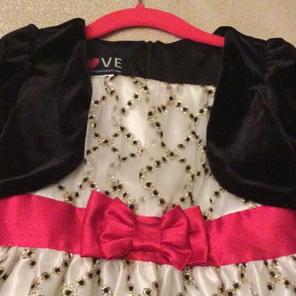 Girls holiday dress size 6X near new condition - Picture 2 of 5